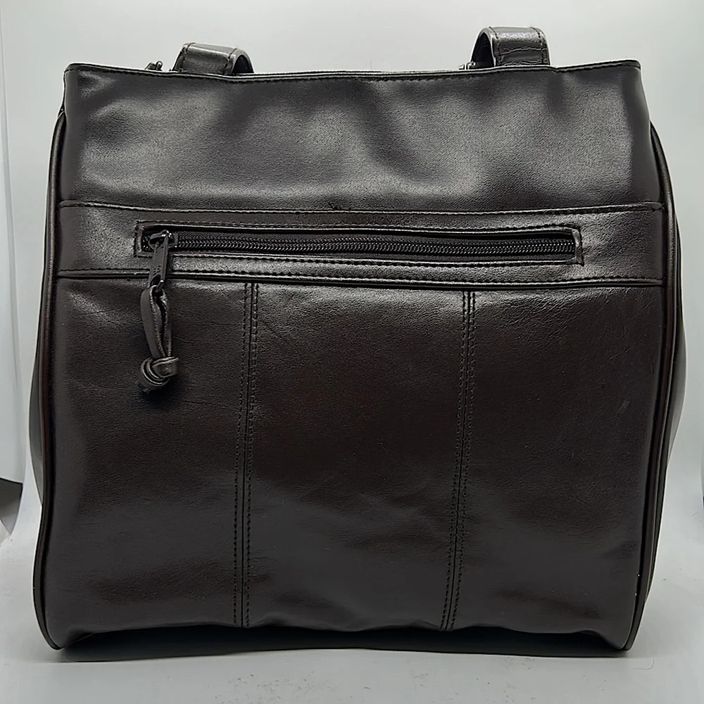 Vittoria Buttery Soft Dark Brown Leather Shoulder Bag Handbag Purse 🌺🌺 - Picture 2 of 6